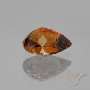 Circón Naranja marrón intenso natural de 1.87 ct, En forma de pera, VVS