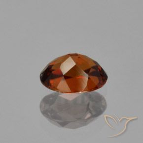 Circón Naranja rojizo natural de 1.22 ct, Ovalada, VVS