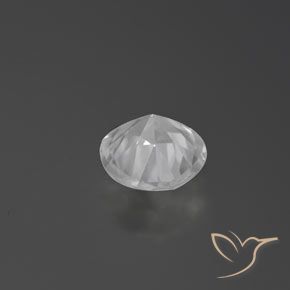 Circón Blanco natural de 1.60 ct, Redondo, VVS