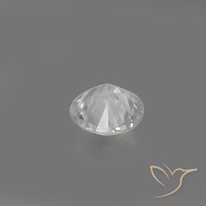 Circón blanco natural de 1,36 ct, corte redondo, VVS-VS
