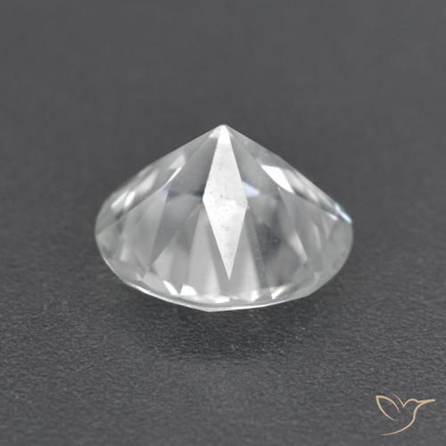 Circón Blanco natural de 1.61 ct, Redondo, VVS-VS