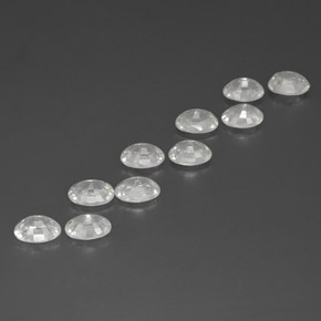 Gemas de circón blanco natural de 13,17 ct, corte óvalo, VS-SI