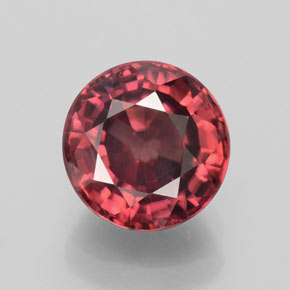 Circón rosa natural de 3,03 ct, corte redondo, VS