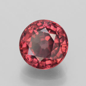Circón rosa natural de 3,03 ct, corte redondo, VS