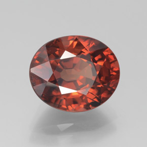 Circón Naranja rosado natural de 6.45 ct, Corte Óvalo, VVS-VS
