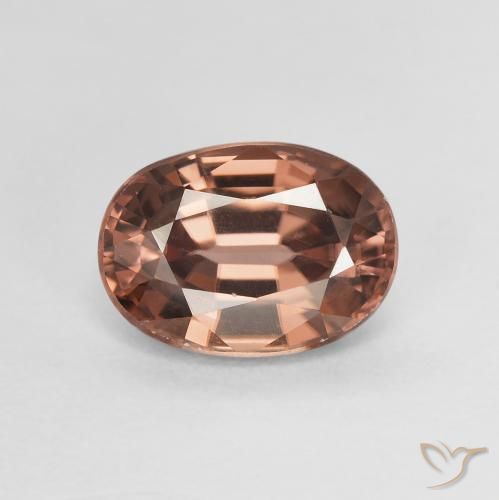 2.74ct Natural Marrón canela claro Circón, Ovalada, VVS-VS