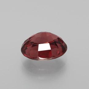 Circón rojo natural de 2,65 ct, corte óvalo, VVS