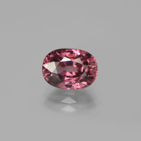 Circón rosa natural de 3,71 ct, corte óvalo, VVS