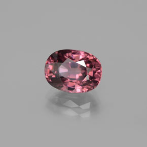 Circón rosa natural de 3,71 ct, corte óvalo, VVS