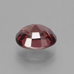 Circón rojo natural de 3,63 ct, corte óvalo, VS