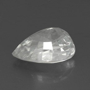 Circón Blanco natural de 12.35 ct, En forma de pera, VVS