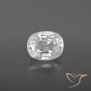 3.05ct Natural Blanco Circón, Ovalada, VVS-VS