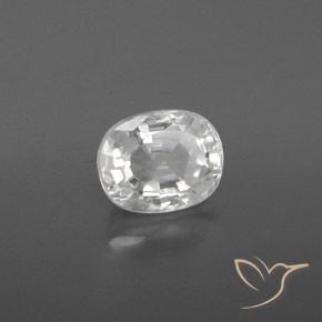 Circón Blanco natural de 3.05 ct, Ovalada, VVS-VS