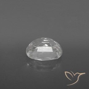 Circón Blanco natural de 3.12 ct, Ovalada, VVS-VS