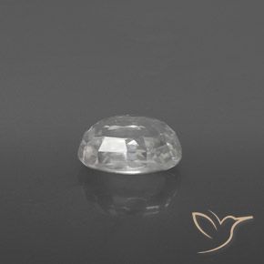 Circón Blanco natural de 2.95 ct, Ovalada, VVS