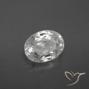 Circón Blanco natural de 3.21 ct, Ovalada, VS