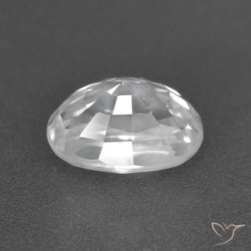 Circón Blanco natural de 3.07 ct, Ovalada, VS