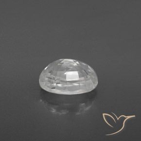 Circón Blanco natural de 3.23 ct, Ovalada, VS
