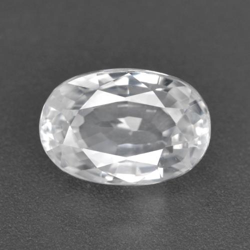 Circón Blanco natural de 3.31 ct, Corte Óvalo, VVS