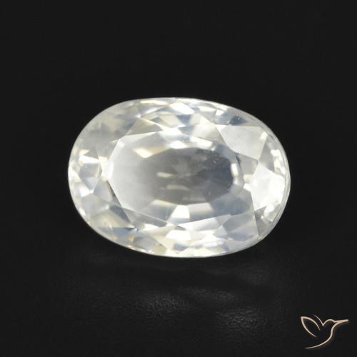 Circón Blanco cálido natural de 3.20 ct, Ovalada, VVS