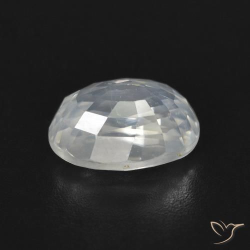 Circón Blanco cálido natural de 3.20 ct, Ovalada, VVS