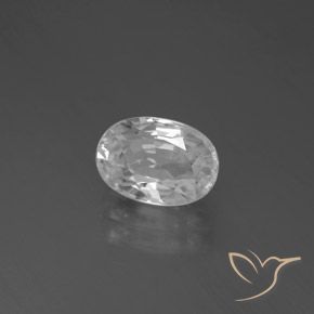 Circón Blanco natural de 3.53 ct, Ovalada, VS