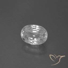 Circón Blanco natural de 3.17 ct, Ovalada, VS