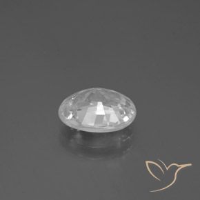 Circón Blanco natural de 3.02 ct, Ovalada, VVS-VS
