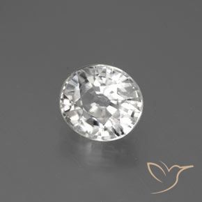 Circón Blanco natural de 2.84 ct, Ovalada, VVS