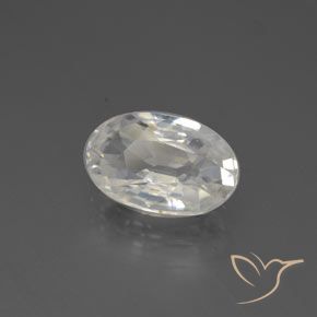 Circón Blanco cálido natural de 2.88 ct, Ovalada, VVS