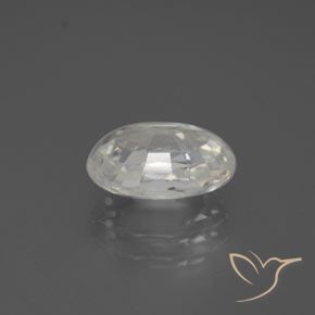 Circón Blanco cálido natural de 2.88 ct, Ovalada, VVS