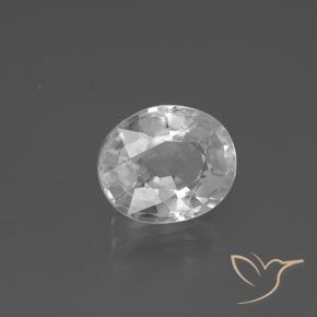 Circón Blanco natural de 2.87 ct, Ovalada, VVS