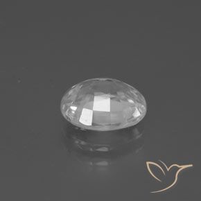 Circón Blanco natural de 2.87 ct, Ovalada, VVS