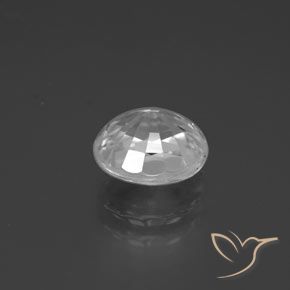 Circón Blanco natural de 2.84 ct, Ovalada, VVS
