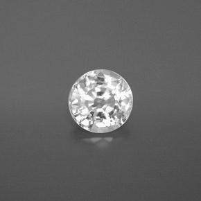 Circón Blanco natural de 2.07 ct, Corte Redondo, VVS