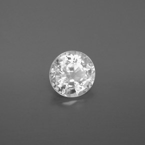 Circón Blanco natural de 2.07 ct, Corte Redondo, VVS