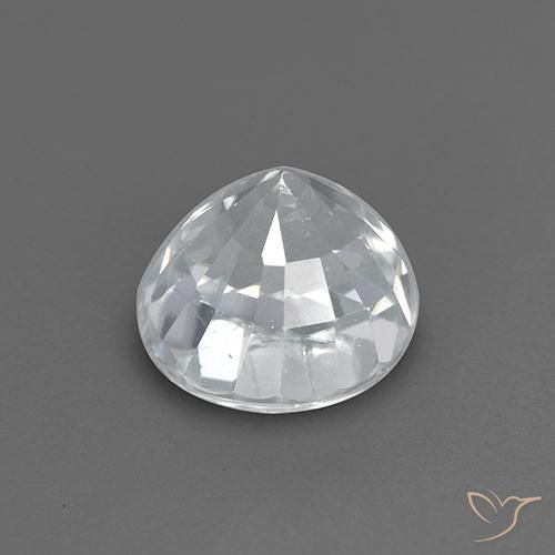Circón Blanco natural de 2.28 ct, Redondo, VVS-VS