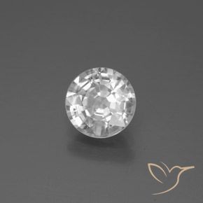 Circón Blanco natural de 1.65 ct, Redondo, VS