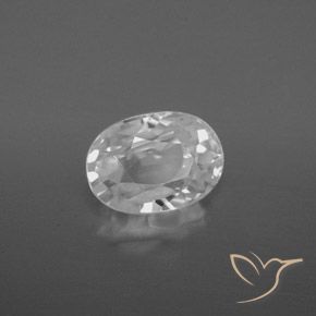 Circón Blanco natural de 2.91 ct, Ovalada, VVS