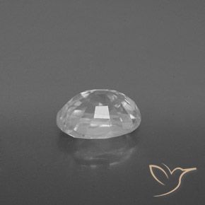 Circón Blanco natural de 2.91 ct, Ovalada, VVS