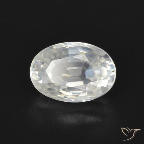 2.72ct Natural Blanco cálido Circón, Ovalada, VVS
