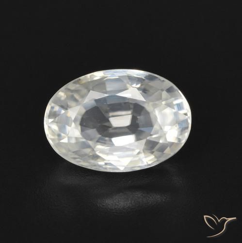 Circón Blanco cálido natural de 2.72 ct, Ovalada, VVS