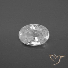 Circón Blanco natural de 2.26 ct, Ovalada, VVS-VS