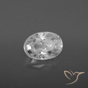 Circón Blanco natural de 2.74 ct, Ovalada, VVS