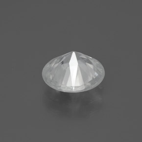 Circón blanco natural de 2,21 ct, corte redondo, VS