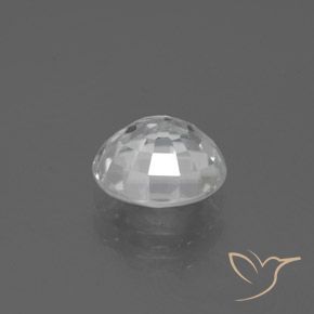 Circón Blanco natural de 2.59 ct, Redondo, VVS-VS