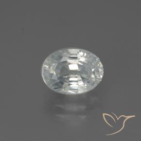 2.85ct Natural Blanco cálido Circón, Ovalada, VVS