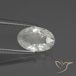 Circón Blanco cálido natural de 2.36 ct, Ovalada, VVS