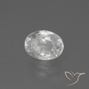Circón Blanco natural de 3.05 ct, Ovalada, VVS-VS