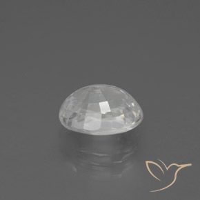 Circón Blanco natural de 3.05 ct, Ovalada, VVS-VS